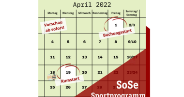 Kalenderblatt April 2022